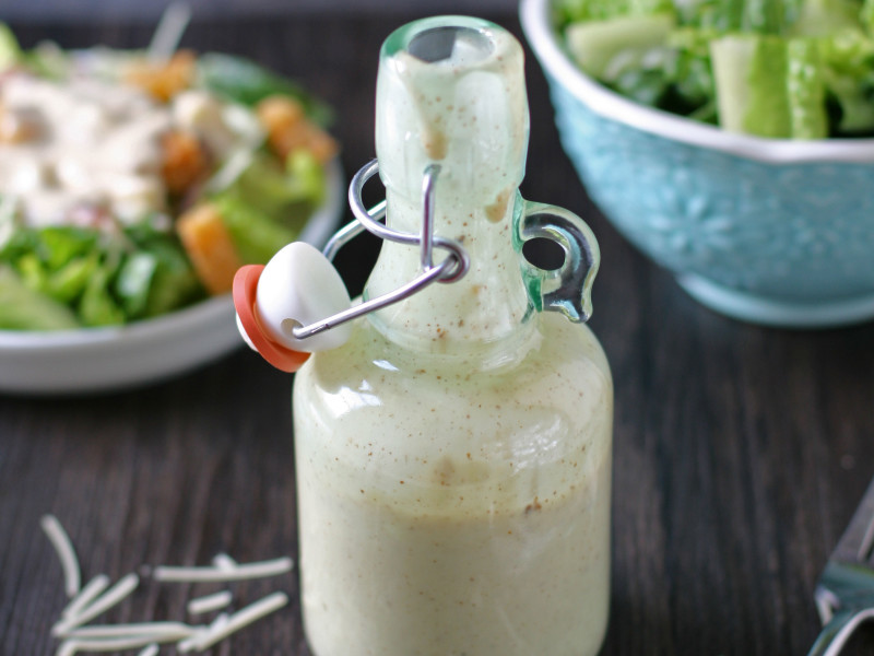 Homemade caeser dressing never tasted so good.