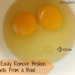 How to Easily Remove Broken Egg Shells From a Bowl