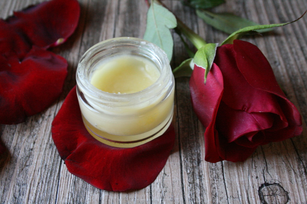 Homemade Rose Lip Balm