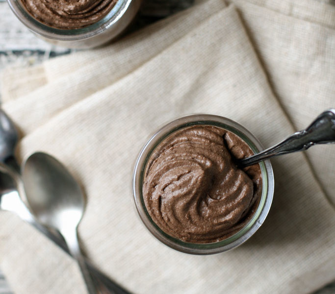 A creamy, fluffy, dairy-free chocolate mousse that can be made in 10 minutes and has a healthy ingredient you'd never know was there!