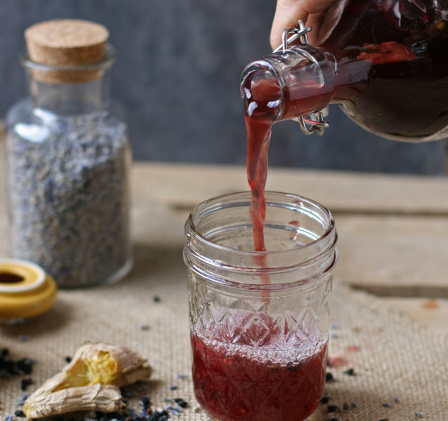 The healing power of elderberries coupled with the gut healing power of kombucha serves as an elixir of immune boosting goodness. The perfect drink for this season.