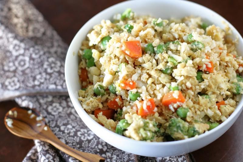 The texture of cauliflower rice is a little different than rice but still yum; this is great for those of us who have kids with ultra-powerful radar senses.